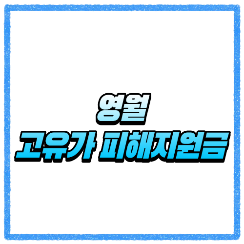 강원 영월군 고유가 피해지원금 신청방법, 대상 조회와 지급 기준 바로 확인