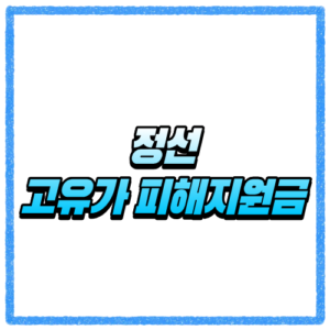 강원 정선군 고유가 피해지원금 신청방법, 대상 조회와 지급 기준 바로 확인